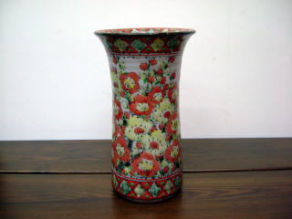梅花紋　花瓶