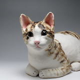山口清美　陶ねこ　置物