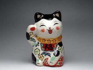 招福ねこ　置物