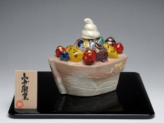 宝船巳　置物