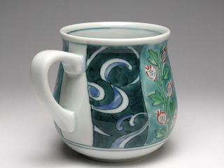流水花（青）　マグカップ