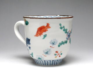 魚藻文　マグカップ