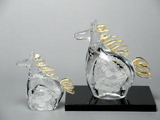 川北成彦　午　置物