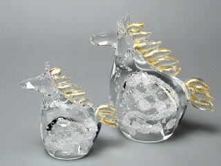 川北成彦　午　置物