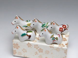 迎春草花　箸置5客揃