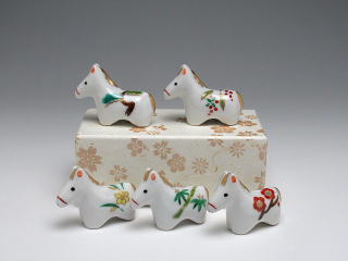 迎春草花　箸置5客揃