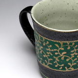 金唐草（緑）　マグカップ