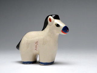 伏見人形倣午　置物