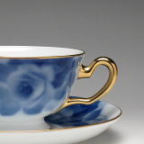 ブルーローズ　碗皿