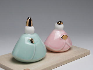 うるみ座り雛　置物