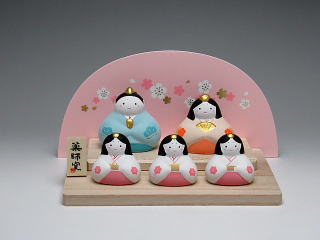 花笑み飾り雛　置物