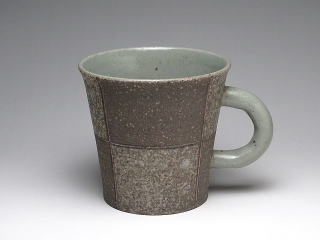 灰釉掛分　マグカップ