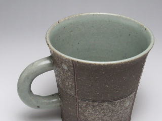 灰釉掛分　マグカップ
