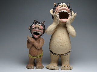 むじゃ鬼　置物