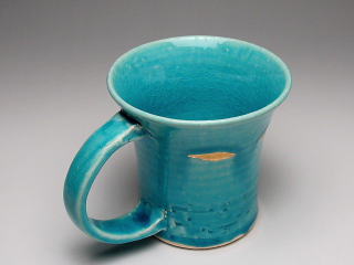 トルコブルー金彩　マグカップ