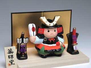 わらべ大将　置物