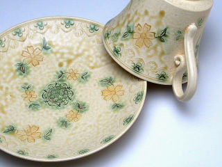 釉彩三島　コーヒーカップ