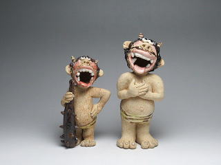鬼の置物 厄除け、家の守り神として 陶工房楽 むじゃ鬼（山口清美） 六